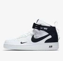 Nike Air Force Bota blancas/negras – Pillazapas