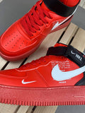 Nike Air Force bota rojas