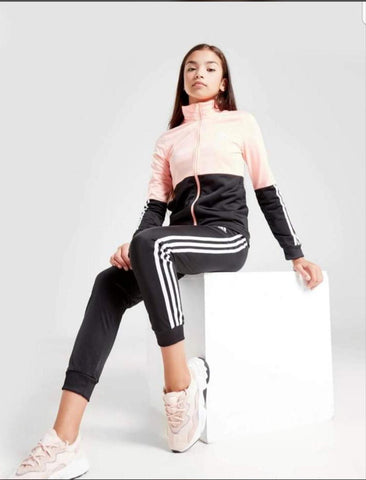 Chandal cremallera adidas rosa